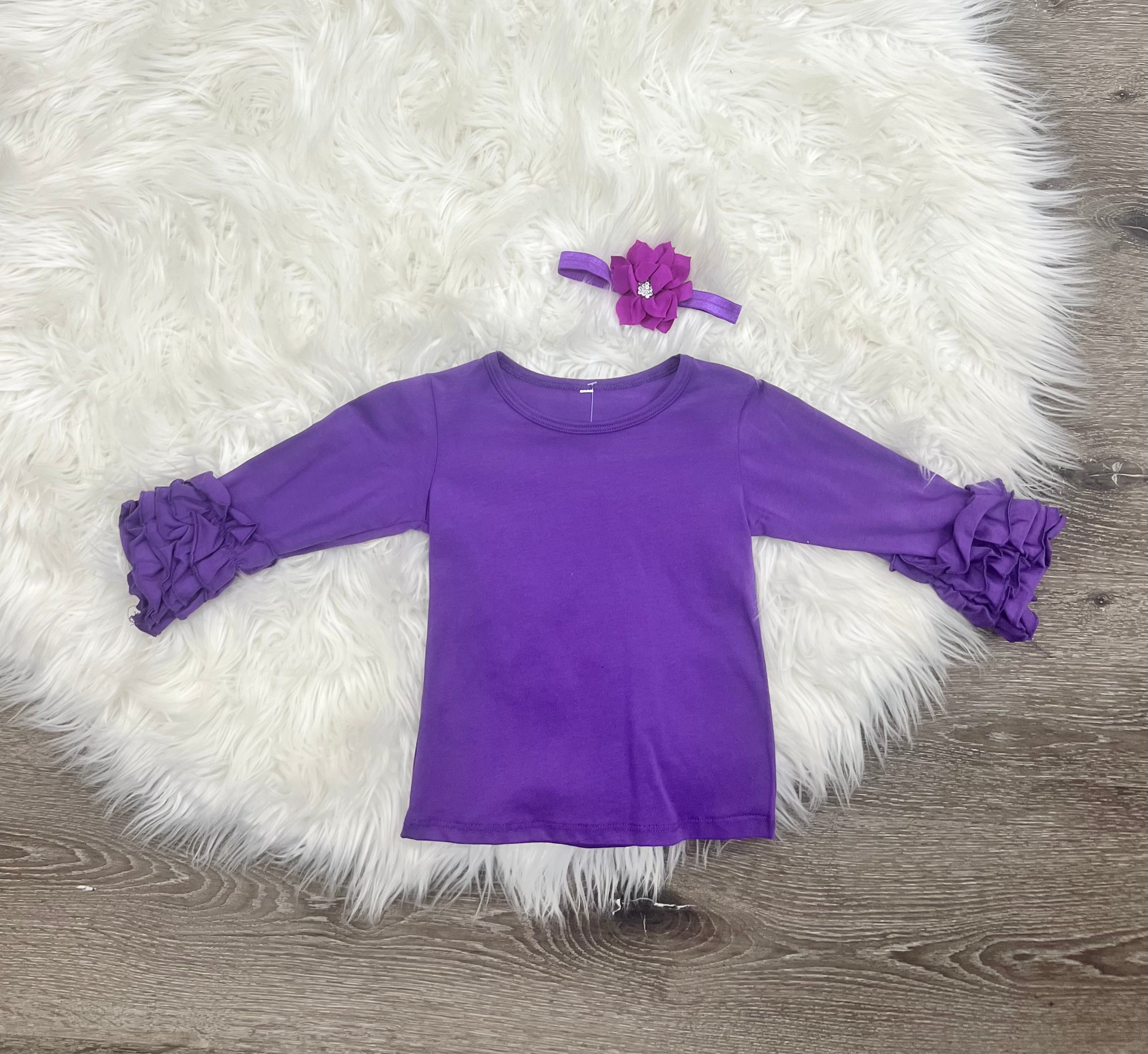 Long Sleeve Ruffle Top