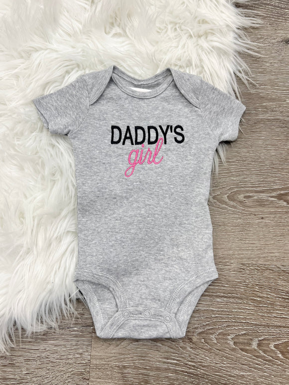 Embroidered Girl Dad Daddys Girl Dad & Me