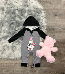 Hooded Farm Friends Romper