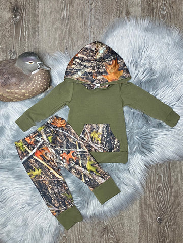 Camouflage Hooded Set