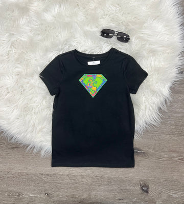 Embroidered Superhero Puzzle T