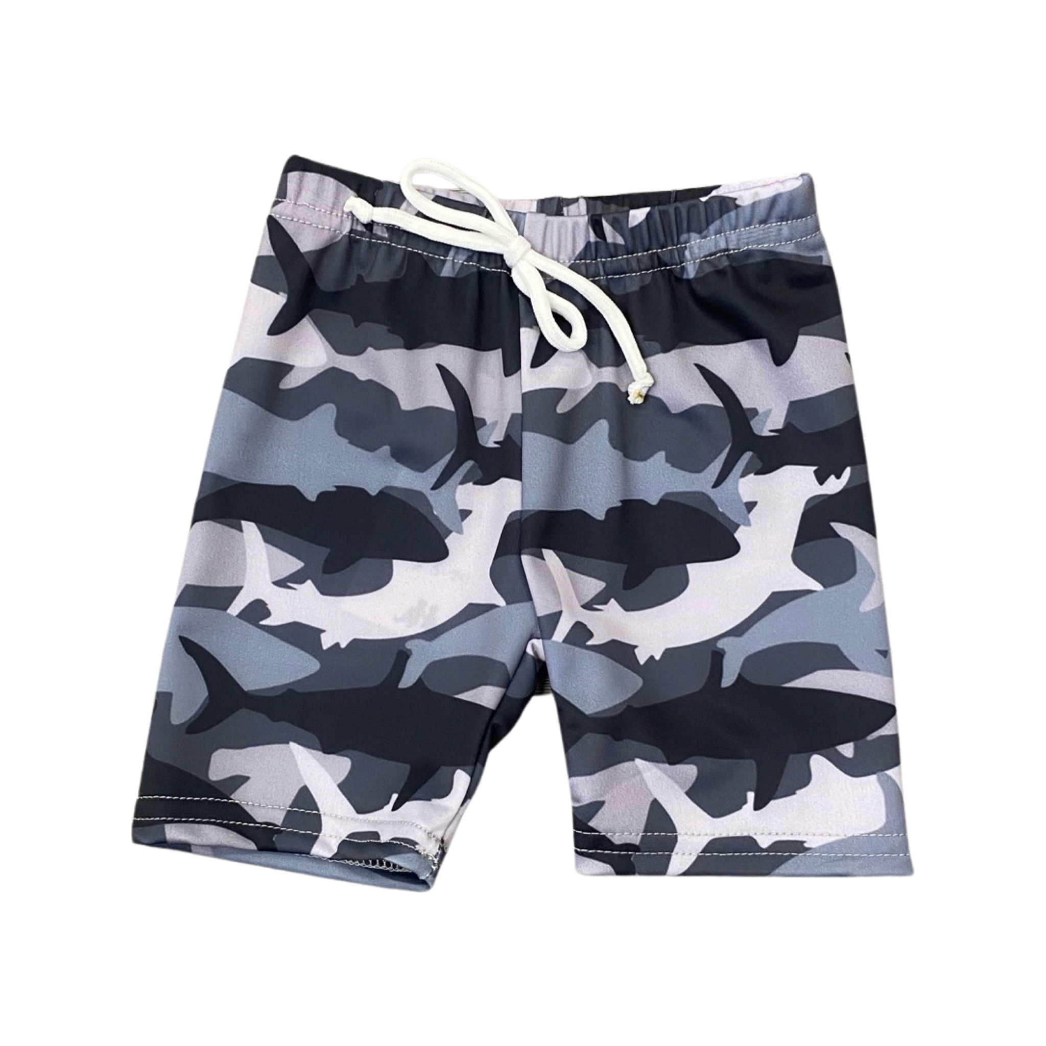 TCB Camo Shark Swim Trunks