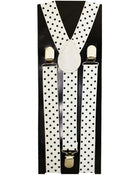 White w/Black Polka Dots