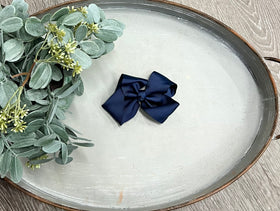 Buy navy 4.5” Clip Bow