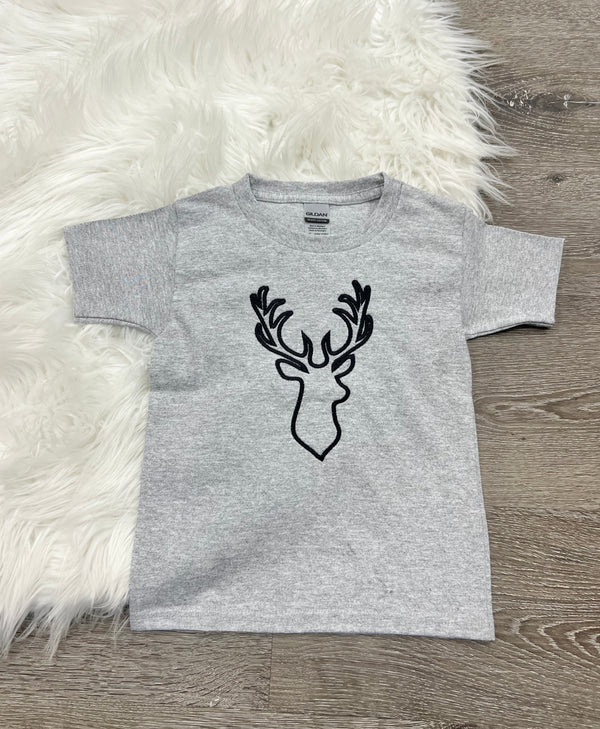 Embroidered Deer T-Shirt