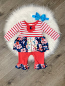 Pink Floral Romper-1