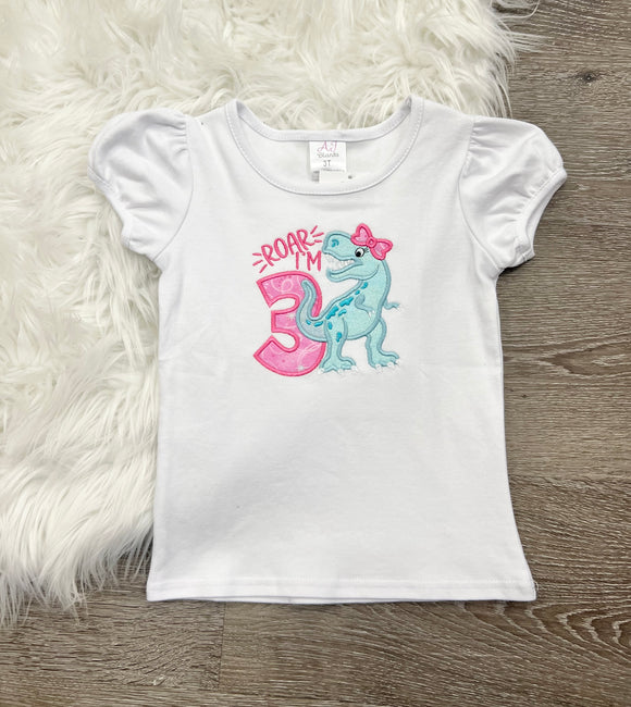 Embroidered Roar I’m 3 T