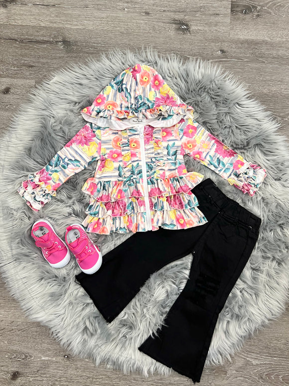 Pink Orchid Ruffle Jacket