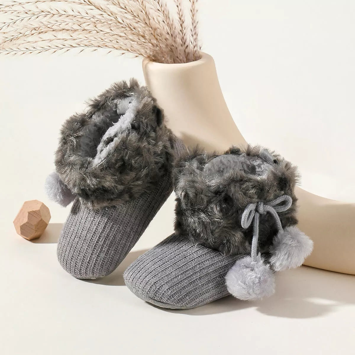 Buy grey Fleece Lined Booties