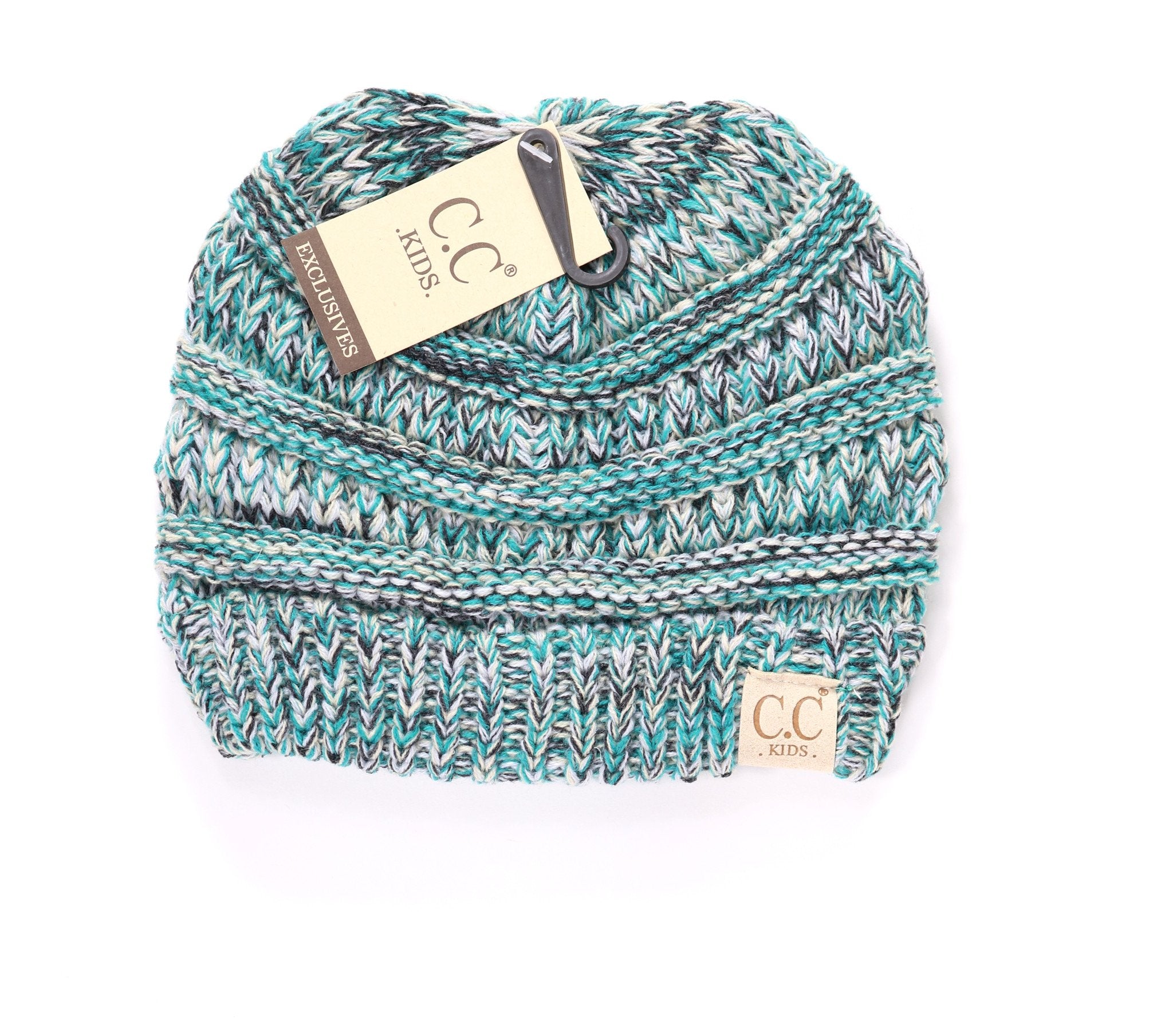 Buy teal CC Four-Tone Beanie